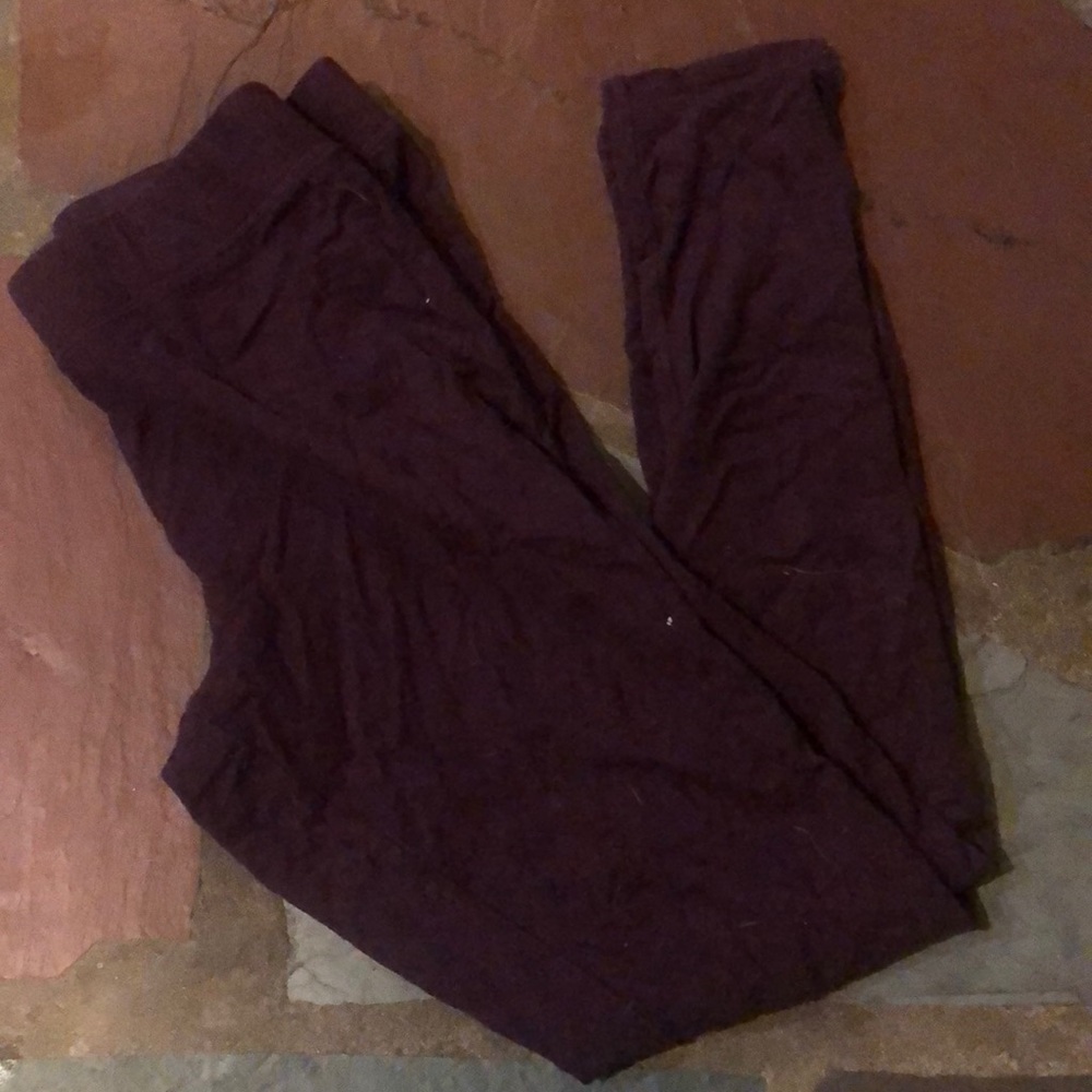 Aerie maroon leggings
